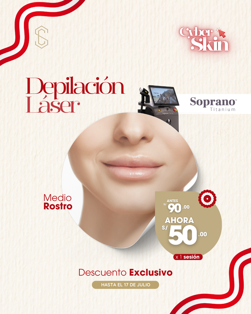 DEPILACIÓN LÁSER - MEDIO ROSTRO
